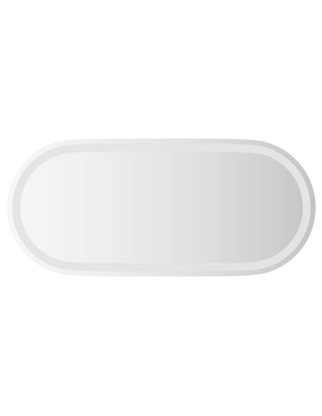 Specchio da bagno LED Trasparente 80 x 35 cm vetro temperato
