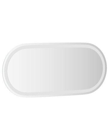 Specchio da bagno LED Trasparente 80 x 35 cm vetro temperato