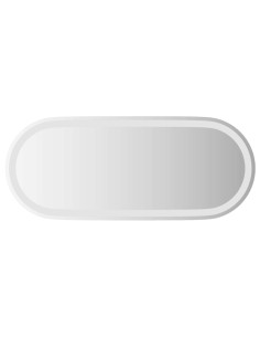 Specchio da bagno LED Trasparente 90 x 40 cm vetro temperato 2