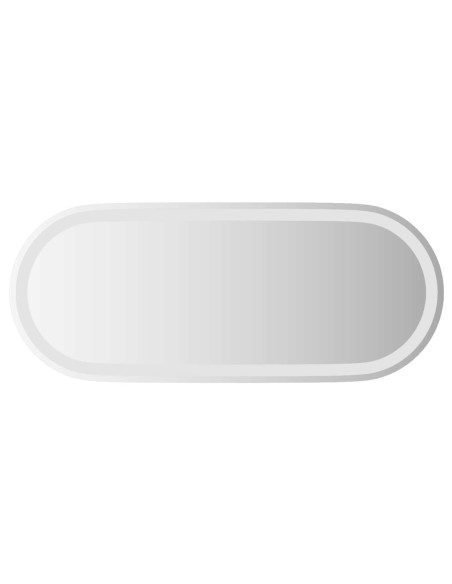 Specchio da bagno LED Trasparente 90 x 40 cm vetro temperato