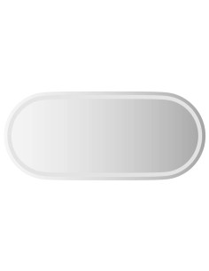 Specchio da bagno LED Trasparente 100 x 45 cm vetro temperato 2