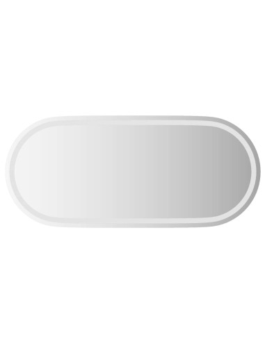 Specchio da bagno LED Trasparente 100 x 45 cm vetro temperato