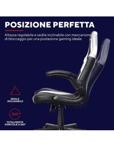 GXT703W RIYE GAMING CHAIR WHITE