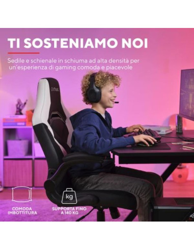 GXT703W RIYE GAMING CHAIR WHITE