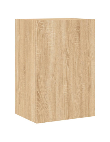 Mobili TV a Muro 5pz Rovere Sonoma in Legno Multistrato
