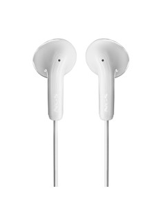 NGS CROSS GLIDE WHITE: Auricolari a bottone con microfono e controllo del volume. Pulsante multifunz