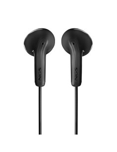 NGS CROSS FLIP BLACK: cuffie intrauricolari con microfono e controllo del volume. Pulsante multifunz