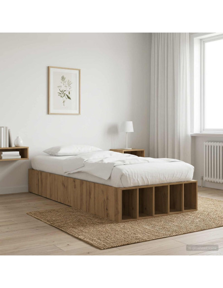 Telaio del letto con storage Rovere Artigianale 80 x 200 cm