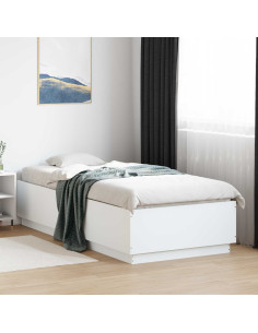 Letto con LED Bianco 80 x 200 cm Legno ingegnerizzato