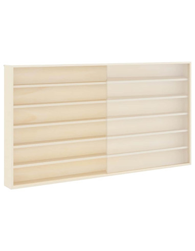 Vetrina a muro Beige 100 x 8,5 x 54 cm Legno compensato