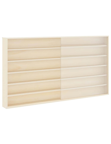 Vetrina a muro Beige 100 x 8,5 x 54 cm Legno compensato