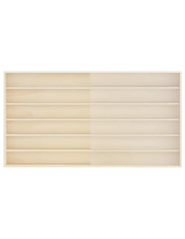 Vetrina a muro Beige 100 x 8,5 x 54 cm Legno compensato