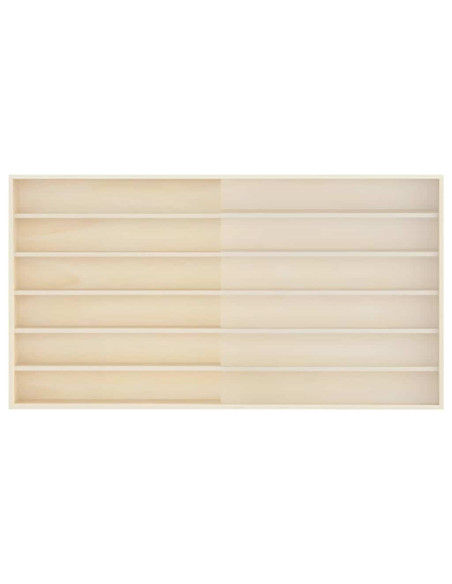 Vetrina a muro Beige 100 x 8,5 x 54 cm Legno compensato