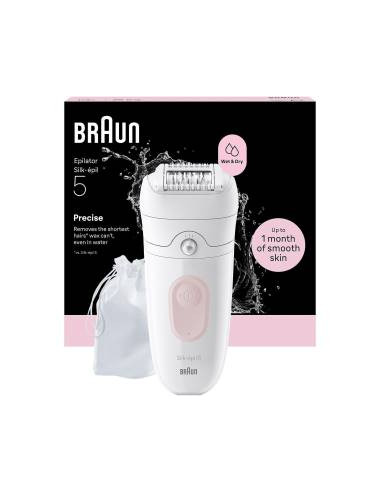 Braun Epilatore Elettrico Silk-pil Wet-Dry SE5011 Rosa Flamingo