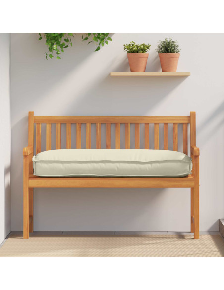 Cuscino Crema 120 x 50 x 12 cm Tessuto Oxford