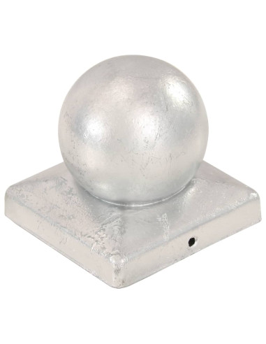 Tappi Pali 6 pz Estremità a Globo in Metallo Zincato 101x101 mm