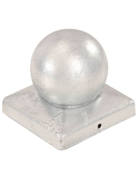 Tappi Pali 6 pz Estremità a Globo in Metallo Zincato 101x101 mm