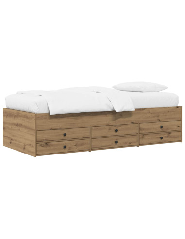 Telaio del letto con storage Rovere Artigianale 80 x 200 cm