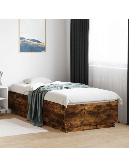 Struttura del letto Rovere Fumo 80 x 200 cm