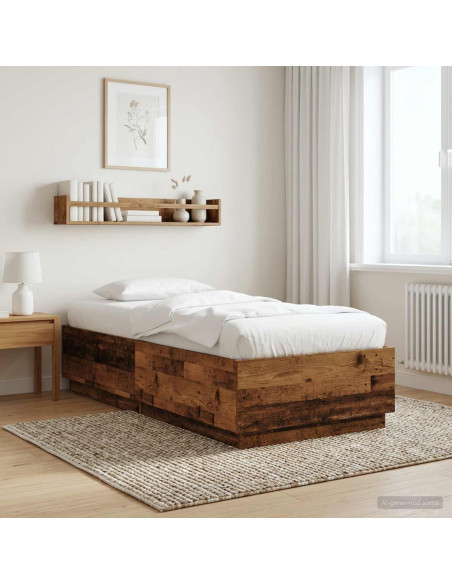 Struttura del letto Legno antico 80 x 200 cm