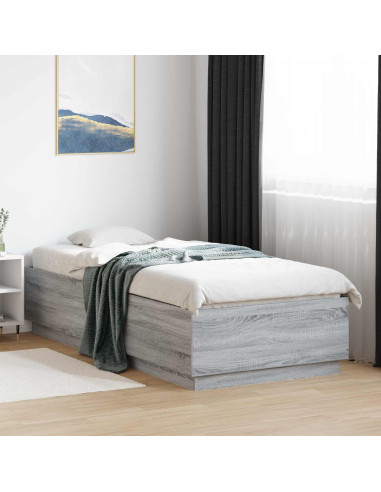 Struttura del letto Sonoma grigio 80 x 200 cm