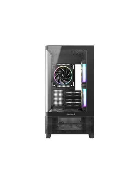 DEEPCOOL CASE MICRO ATX CG380U 3F BLACK PANORAMIC 3CURVE ARGB 2TB 360mm AIO