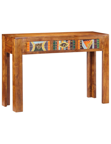 Tavolo Consolle 110x35x75 cm in Legno Massello di Acacia