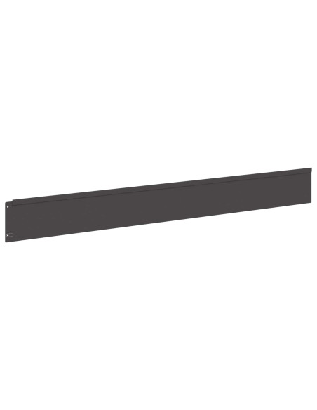 Bordura per Prato 50 pcs 100 x 12 cm Acciaio Nero