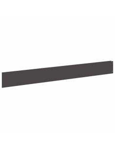 Bordura per Prato 10 pcs 100 x 12 cm Acciaio Nero 2