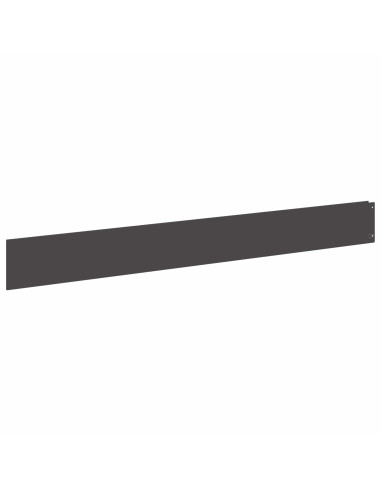 Bordura per Prato 10 pcs 100 x 12 cm Acciaio Nero