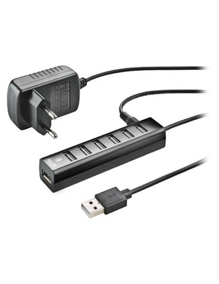 NGS HUB USB 2.0 7 PORTE CON ADATTATORE DI ALIMENTAZIONE