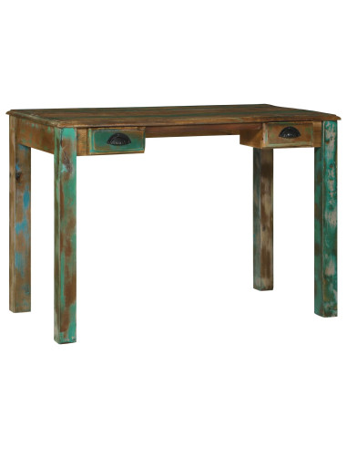 Scrivania Marrone 112 x 55 x 76 cm Legno Recuperato Massello
