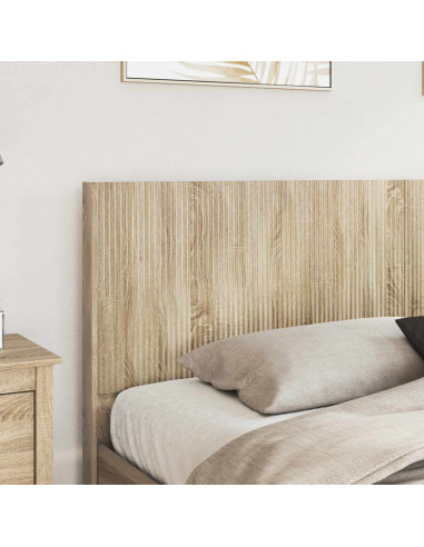 Struttura del letto con stoccaggio e testata Rovere Sonoma