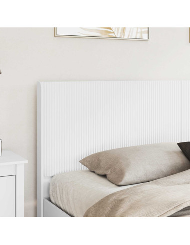 Struttura del letto con stoccaggio e testata Bianco