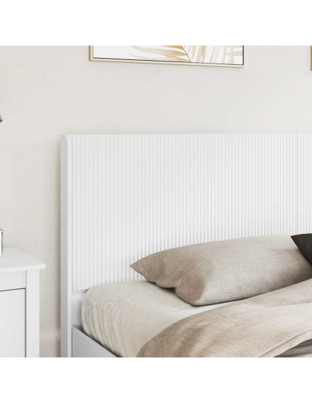 Struttura del letto con stoccaggio e testata Bianco