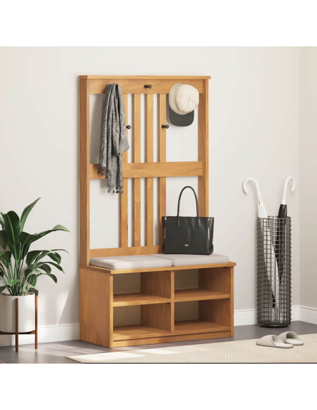 Albero da Ingresso SANDNES 87x40x159,5 cm in Legno di Pino