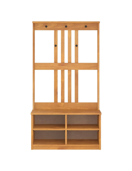 Albero da Ingresso SANDNES 87x40x159,5 cm in Legno di Pino