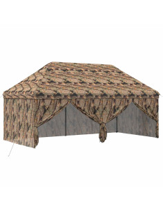 Gazebo Pop-up con 4 Pareti 3 x 6 m Mimetico Foresta 2