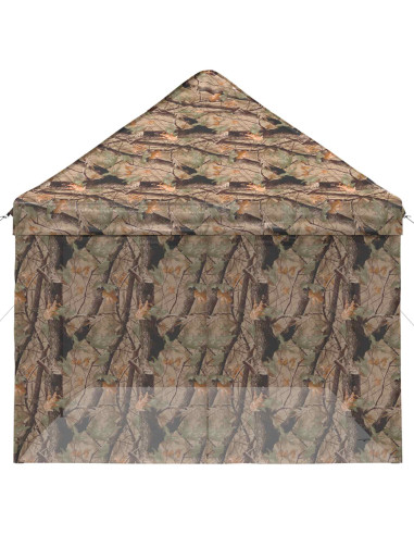 Gazebo Pop-up con 4 Pareti 3 x 6 m Mimetico Foresta