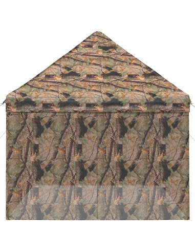 Gazebo Pop-up con 4 Pareti 3 x 4 m Mimetico Foresta
