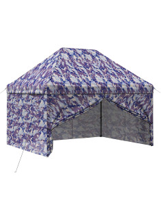 Gazebo Pop-up con 4 Pareti 2,9 x 4,3 m Blu Cacciatore 2