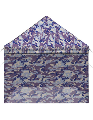 Gazebo Pop-up con 4 Pareti 2,9 x 4,3 m Blu Cacciatore