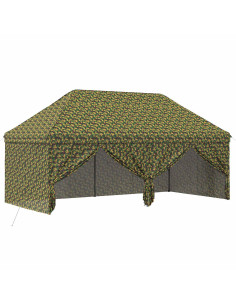 Tendone con 4 Pareti Laterali 2,9 x 5,8 m Camouflage Militare 2