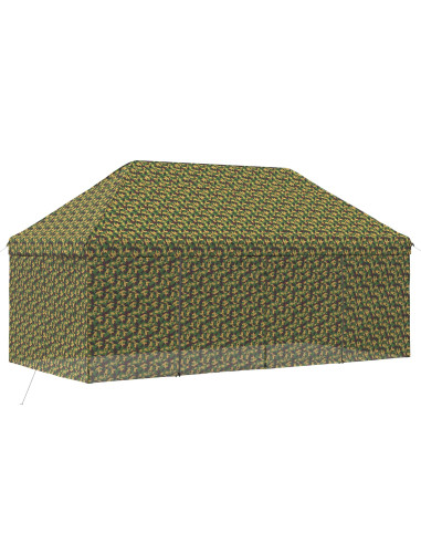 Tendone con 4 Pareti Laterali 2,9 x 5,8 m Camouflage Militare