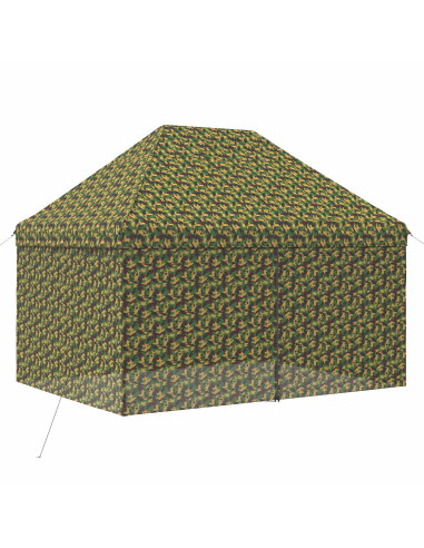 Tendone con 4 Pareti Laterali 2,9 x 4,3 m Camouflage Militare