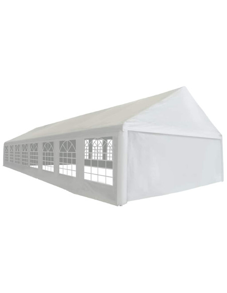 Tendone per Feste in PE 6x16 m Bianco