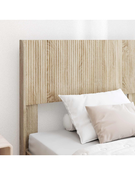 Struttura del letto con stoccaggio e testata Rovere Sonoma