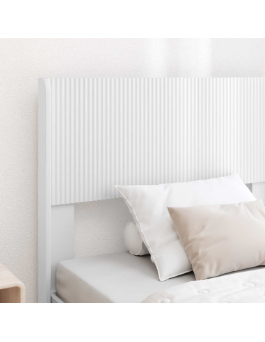 Struttura del letto con stoccaggio e testata Bianco 75 x 190 cm