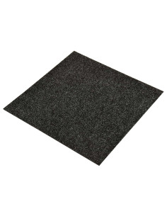Tappeto 20 pcs Nero 50 x 50 cm Bitume