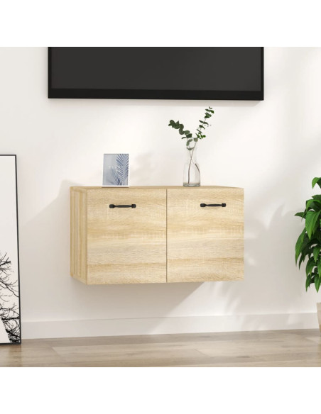 Mobile a Parete Rovere Sonoma 60x36,5x35 cm Legno Multistrato